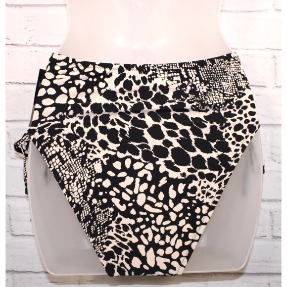 Bar III Women's Printed High-Waisted Lace-Up Bottoms Size Small NWT - Picture 5 of 5